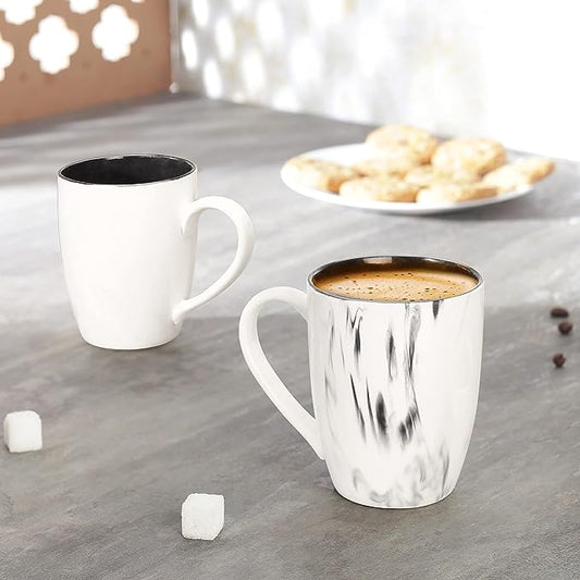 Italian Mug Ceramic Serving Coffee Mug/ Tea Cup - 300 ML, Pack of 2