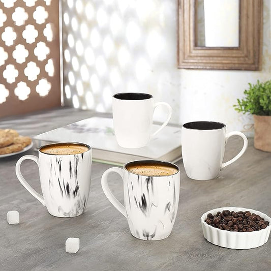 Italian Mug Ceramic Serving Coffee Mug Tea Cup - 300 ML, Pack of 4